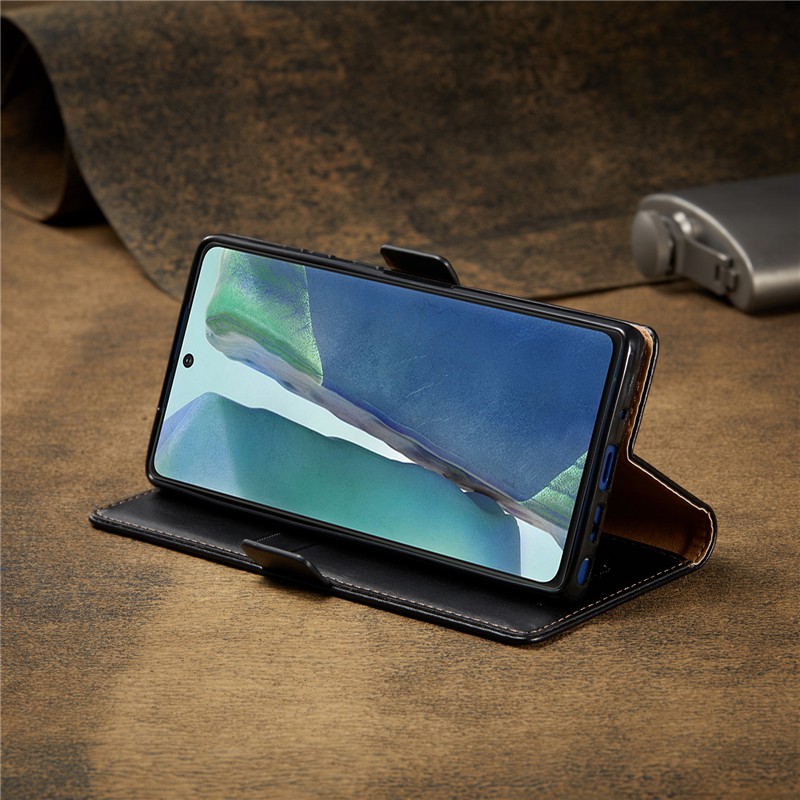 Bao da điện thoại có khe đựng thẻ từ tính cho Samsung Note 20 Ultra 10 Plus