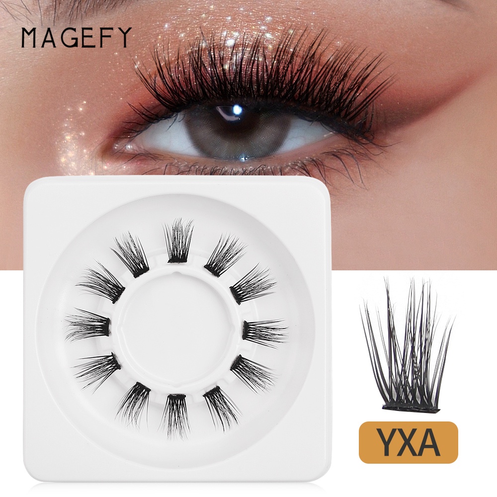 Bộ 12 cặp mi giả 3D MAGEFY bằng lông chồn độc đáo dùng để trang điểm Halloween