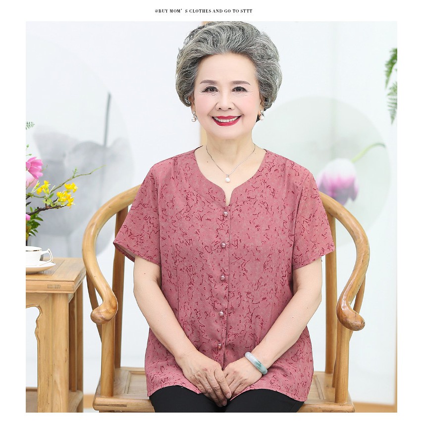 Áo cộc tay cho người già