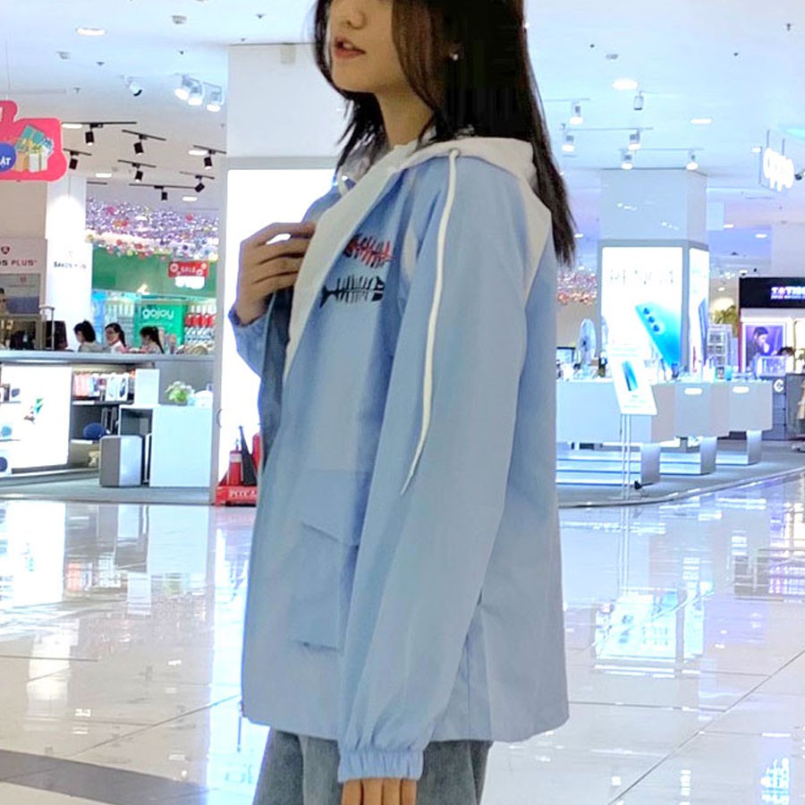Áo khoác dù xanh pastel [FREESHIP] SS764 shop Sunsun chuyên áo khoác nữ