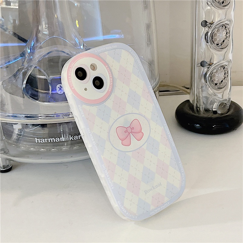 Ốp lưng iphone ốp Điện Thoại Hình Tròn Đính Nơ Cho iPhone 14 13 12 11 PROMAX XS XR XSMAX SE2020 6 7 8PLUS