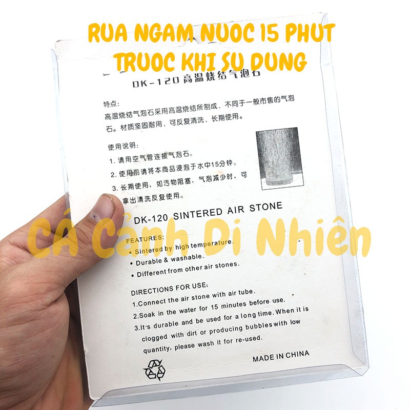 Sủi Oxy đĩa siêu mịn đường kính 12 cm cho hồ cá cảnh AIR STONE