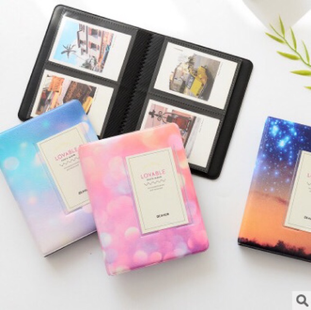 (Có sẵn) album ảnh galaxy, album ảnh polaroid hình galaxy