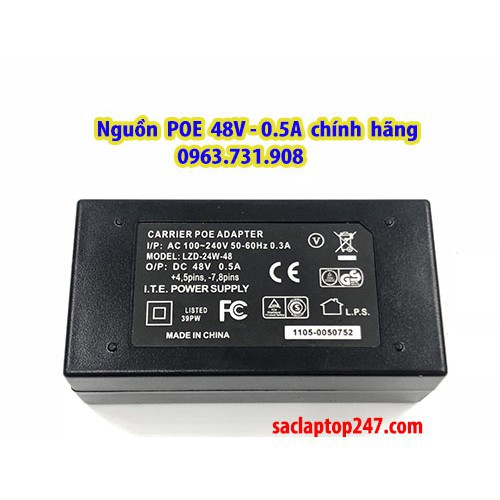 Bán Adapter nguồn poe 48v 0,5a chính hãng