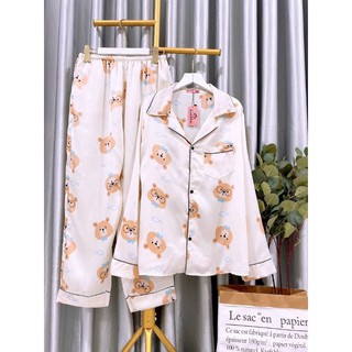 Bộ pijama Satin lụa bigsize tay dài