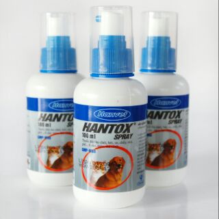 Hantox spray- thuốc xịt trị ve, ghẻ, rận...