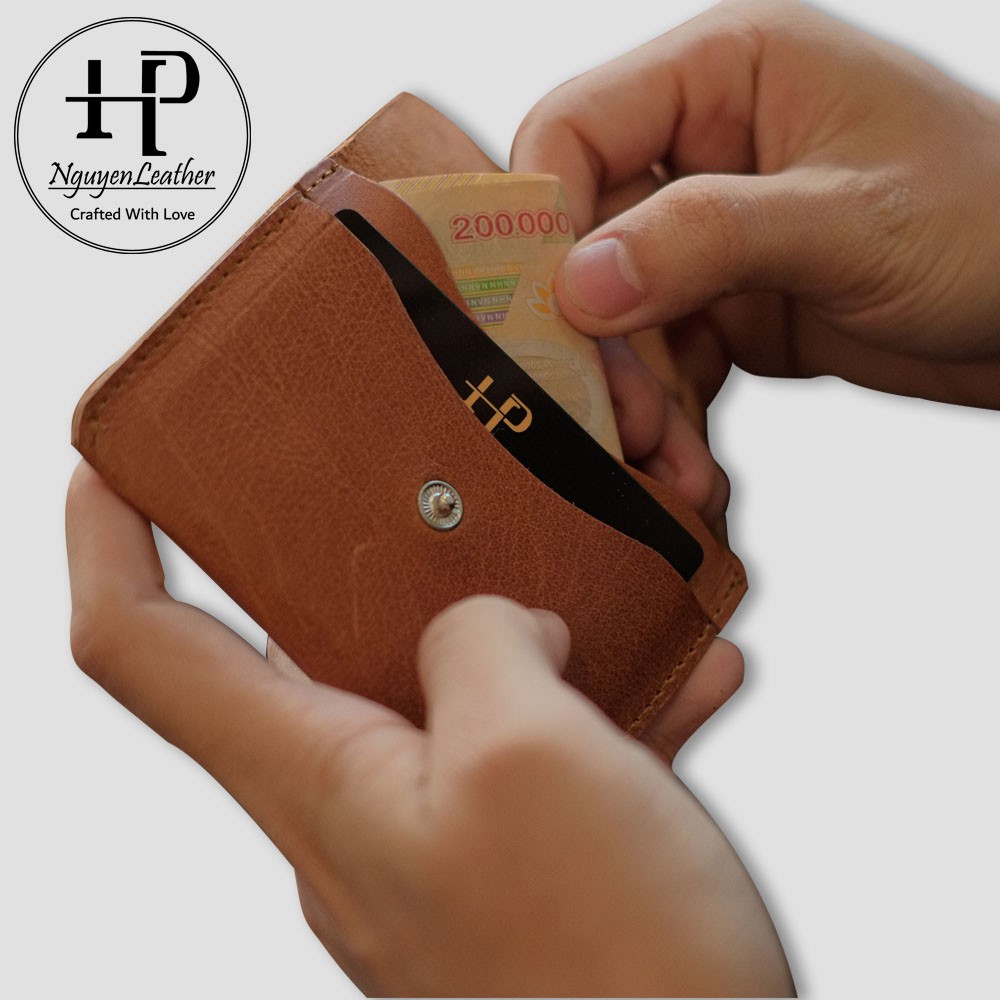 Ví Đựng Thẻ ATM, Card Holder Đựng Namecard Da Bò Thật Nhỏ Gọn | BigBuy360 - bigbuy360.vn