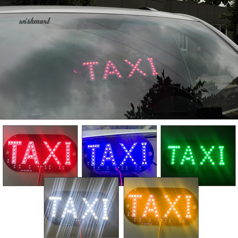 Bảng đèn LED báo tín hiệu chữ Taxi gắn kính chắn gió xe hơi