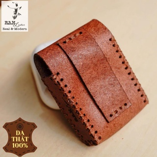 Bao Zippo màu nâu đỏ 