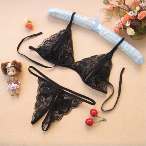 Set bộ bikini ren 2 mảnh lọt khe sexy, quyến rũ | BigBuy360 - bigbuy360.vn