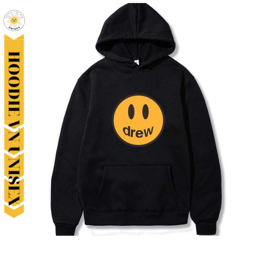 Áo hoodie nam nữ Drew mặt cười form rộng  áo khoác hoodie-