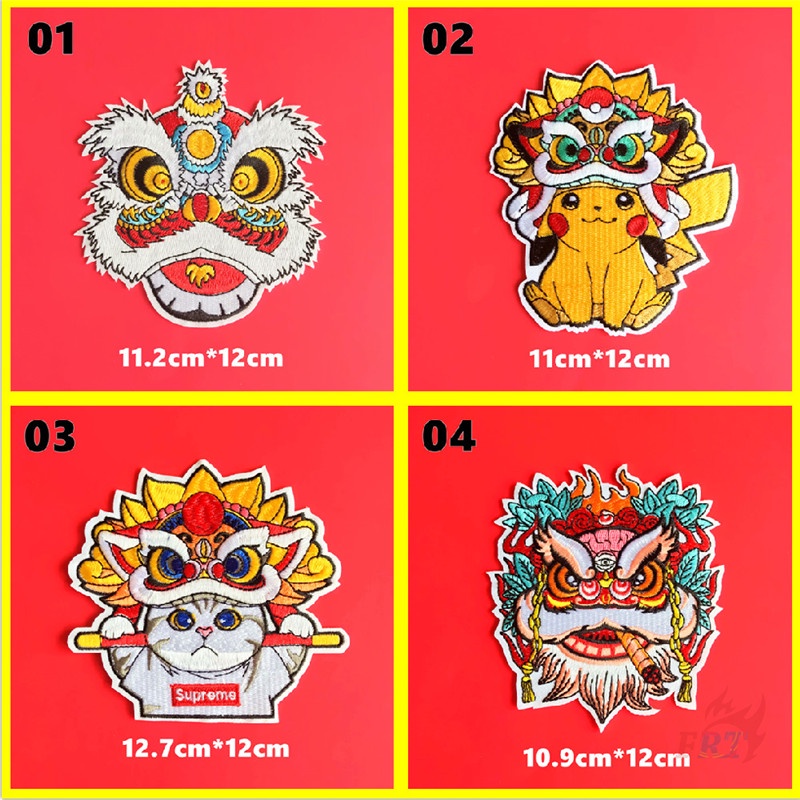 Miếng vá ủi dán thêu hình Pikachu thời trang