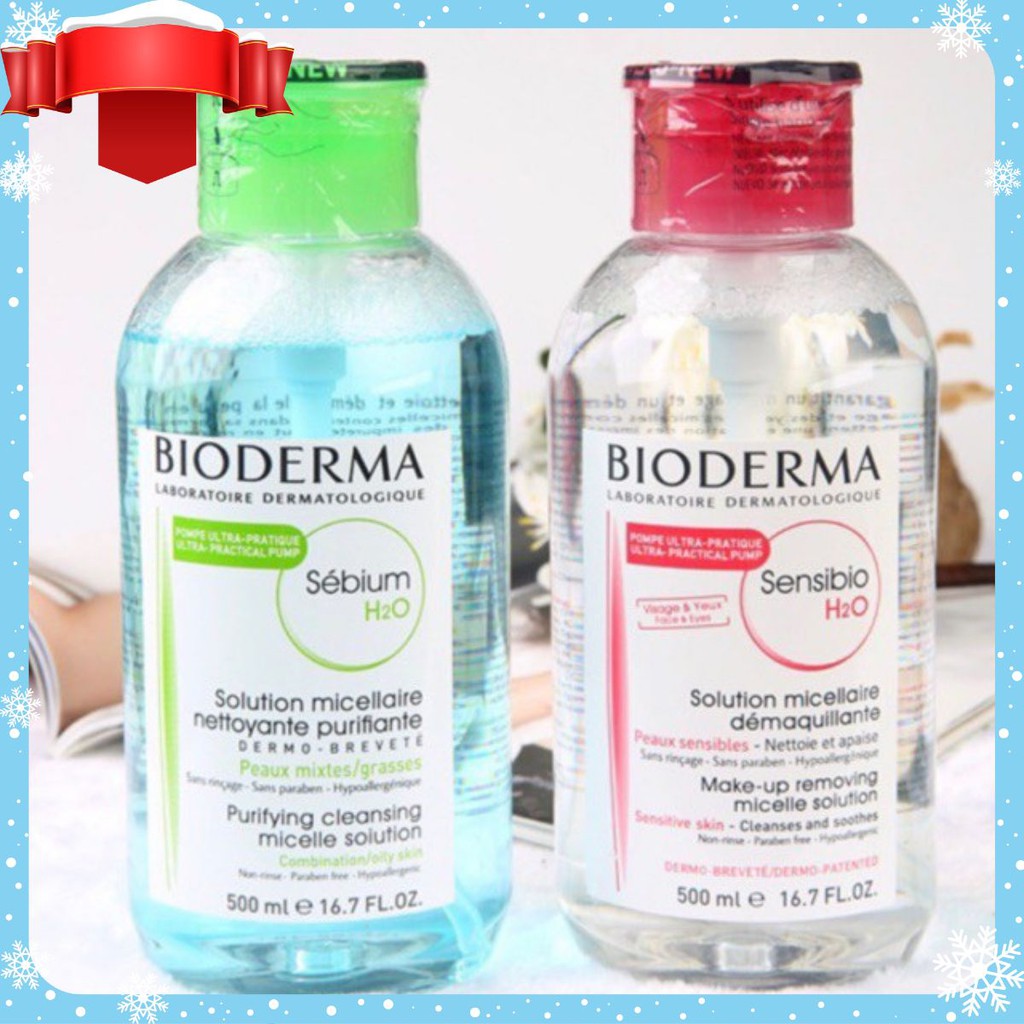 Nước tẩy trang BIODERMA Sensibio H2O Pháp Nắp Nhấn [CƠN LỐC DEAL]
