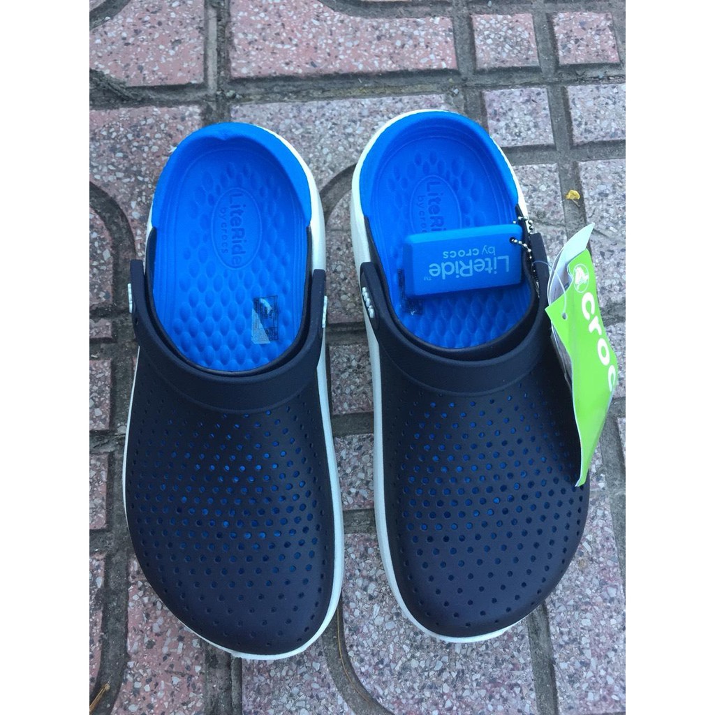 Sục Cross Literide cho nam nữ siêu mềm, êm chân - Màu xanh navy lót blue (CR421) | BigBuy360 - bigbuy360.vn