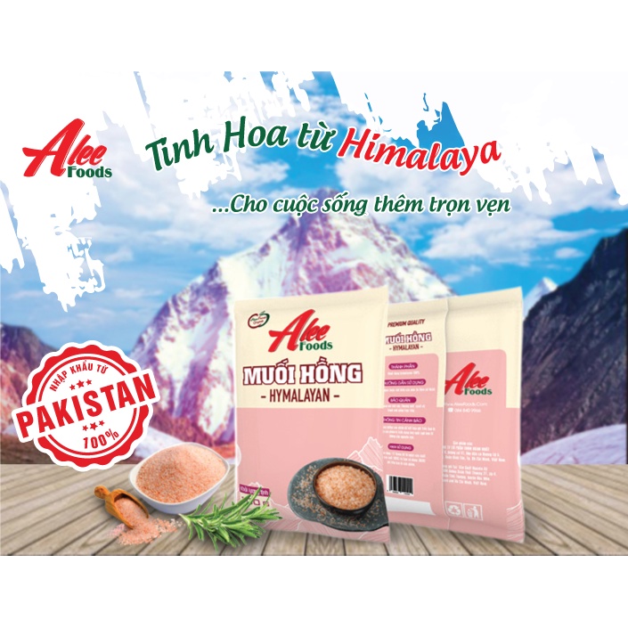 100g Muối hồng / muối hồng Himalaya hạt mịn nấu ăn, nấu sữa...(Pakistan)