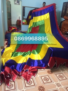Cờ thần cờ ngũ sắc 5m*5m