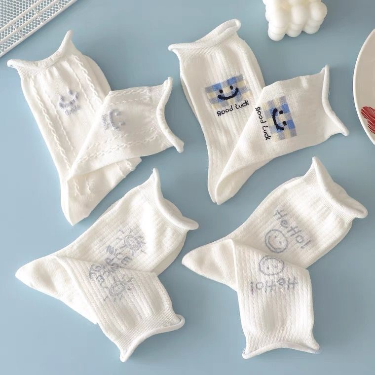 Tất chân cổ cao ngắn unisex chất vải mềm dày thoáng khí Pison, vớ Ulzzang nhiều màu - 01 đôi