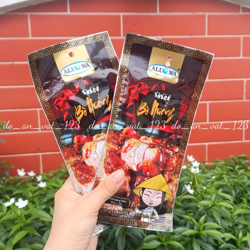 Snack bò nướng Aluowa thơm cay gói 25g