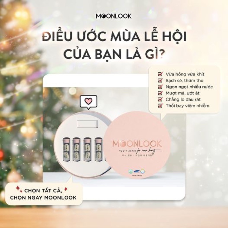 🦋 Ngọc tình yêu Moon look Hàn Quốc - Viên đặt se khít Moonlook