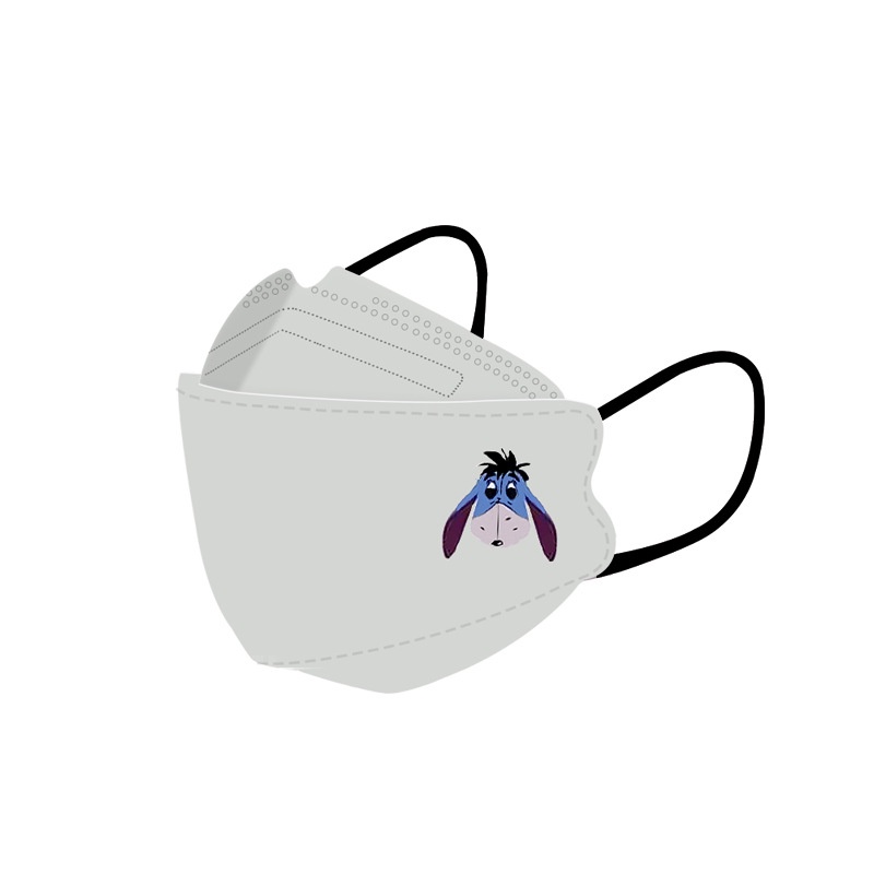 Set 10 / 30 Khẩu Trang 4 Lớp Kf9.4 Họa Tiết Hoạt Hình Winnie The Pooh 3 Lớp Dành Cho Người Lớn / Trẻ Em 000