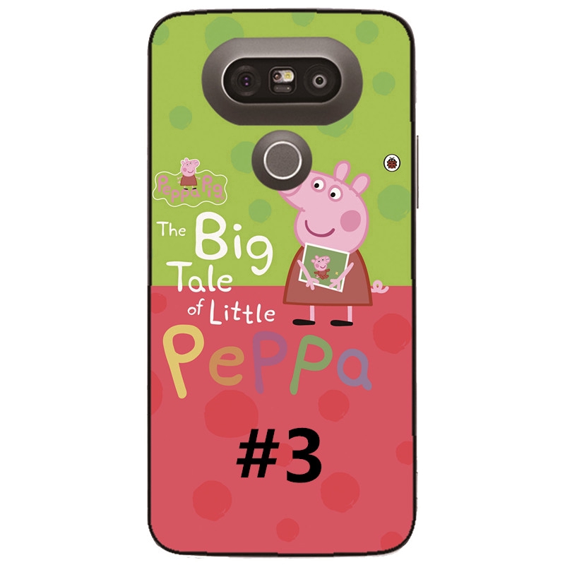 Ốp lưng heo Peppa nhiều mẫu mã cho điện thoại LG G7 G6 G5 G4 G3 G2