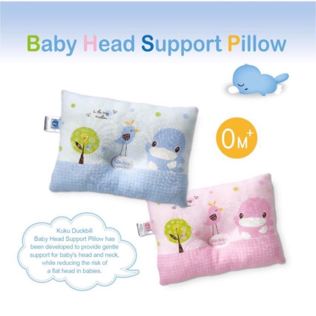 Gối lõm sơ sinh Kuku Duckbill