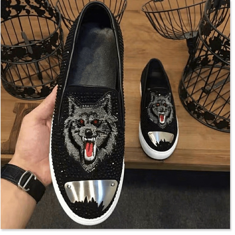 🌸 TOP SHOES ★ Giầy lười sói đính đá  cho nam ★ GIÁ GỐC | BigBuy360 - bigbuy360.vn