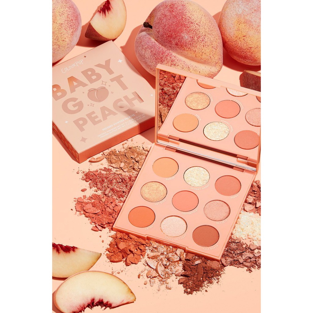 [Auth USA] Bảng Mắt Siêu Xinh Colourpop Baby Got Peach 9 Màu Sành Điệu - Chống Thấm Nước, Lâu Trôi, Bền Màu 8 Tiếng