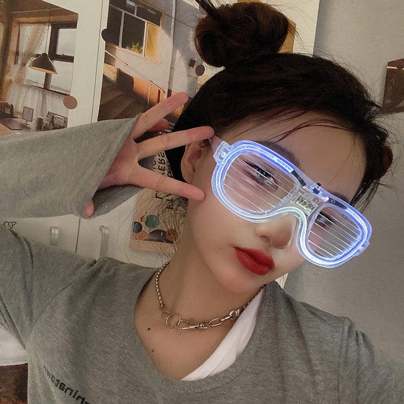 Kính Đèn Led Phát Sáng Giá Rẻ , Kính 7 Màu Nhiều Màu Sắc Vui Nhộn , Độc Đáo