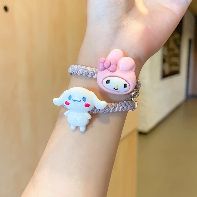 [Cặp Đôi] Vòng Đeo Tay Cặp Đôi Nam Châm Dệt Kim Họa Tiết Hoạt Hình Bọt Biển Cá Tính Kèm Quần Lót Vuông