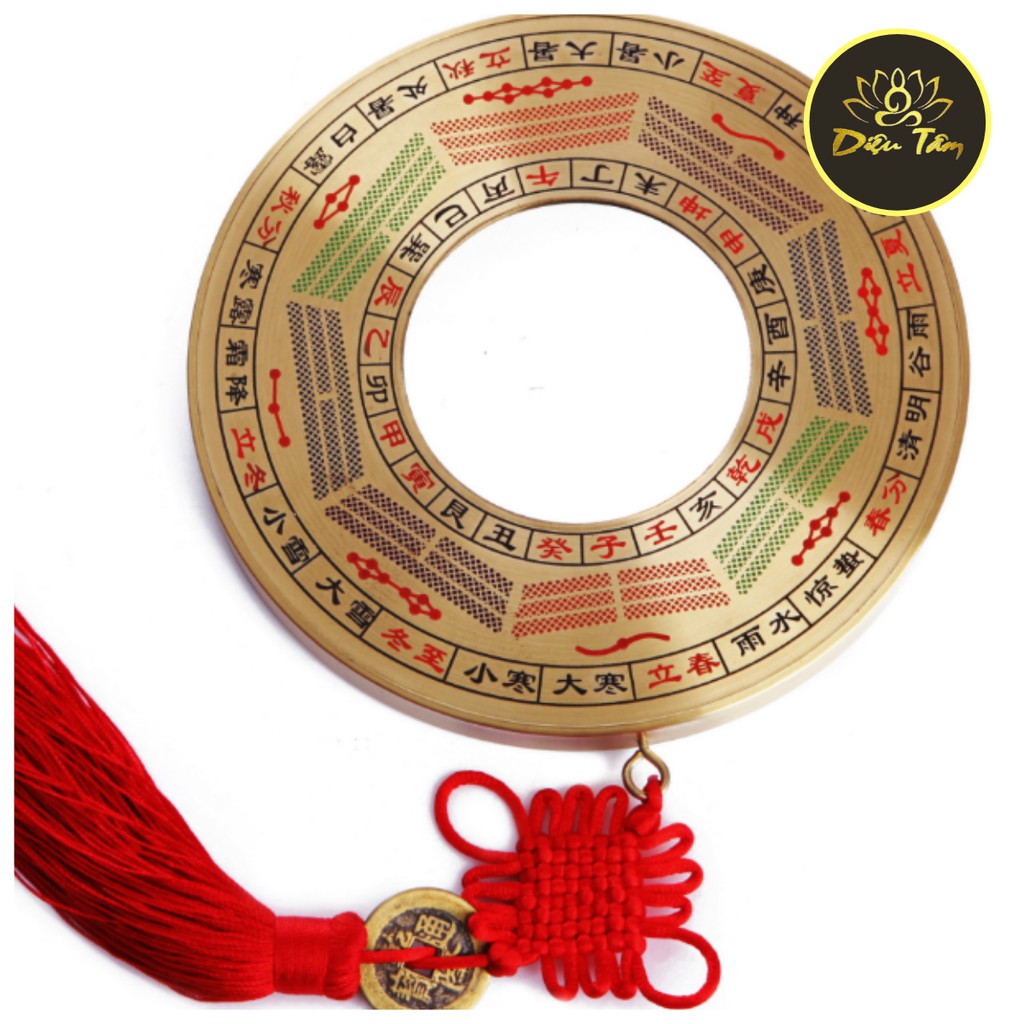 Gương bát quái tiên thiên lồi tiên thiên bằng đồng