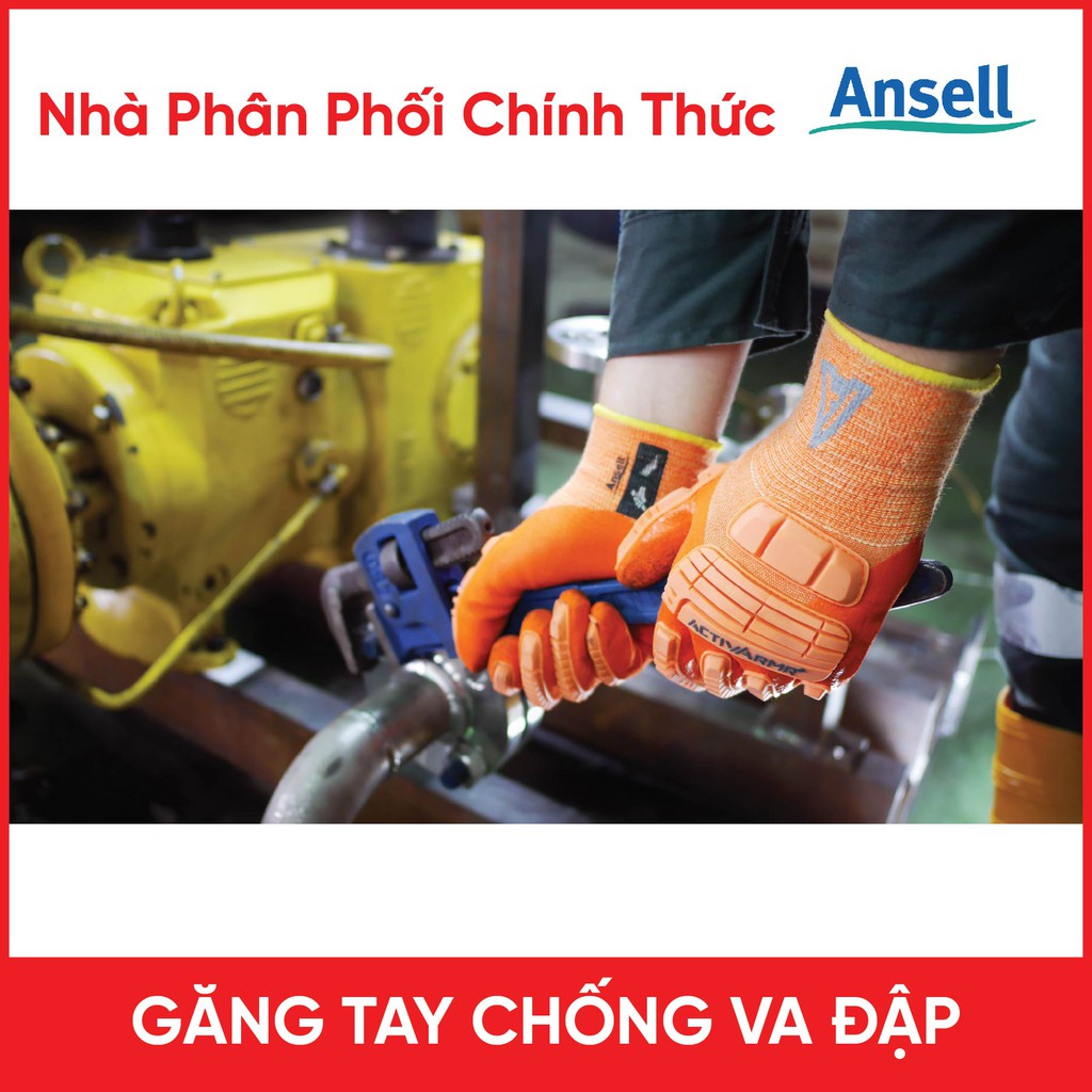 Găng Tay Chống Va Đập Chống Dập Ngón Khiêng Vác Vật Nặng Ansell 97-120