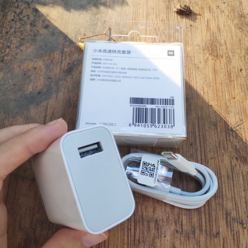 Củ sạc nhanh 18W Xiaomi MDY-08-EH / 27W MDY-10-EH (Trắng) Quick Charge 3.0 (Nguyên Hộp)