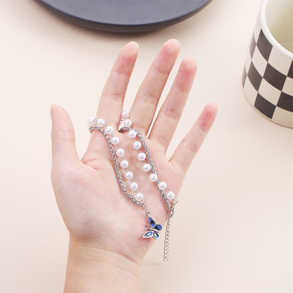 AROMA Vòng cổ Mặt Hình Bướm Sang Trọng Cho Nữ