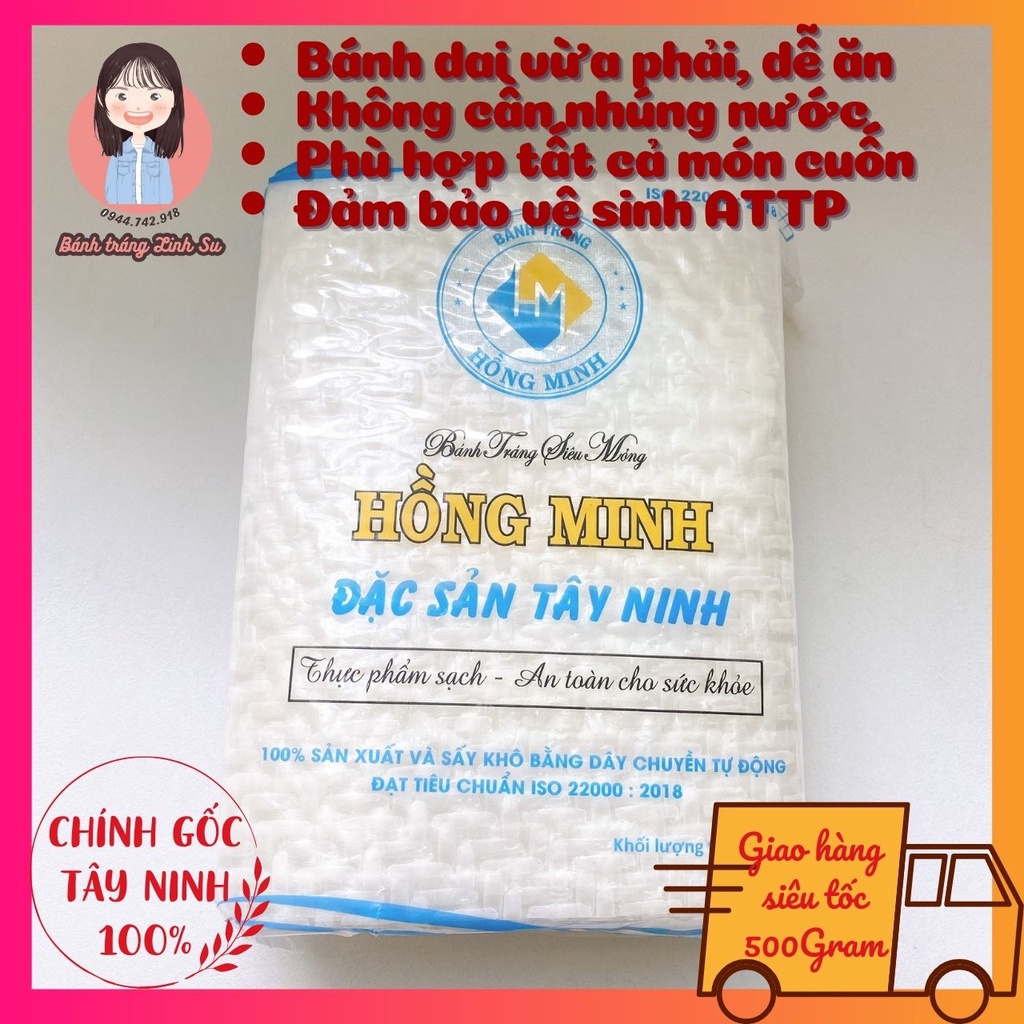 Bánh tráng cuốn thịt heo siêu mỏng không cần nhúng nước chính gốc Tây Ninh
