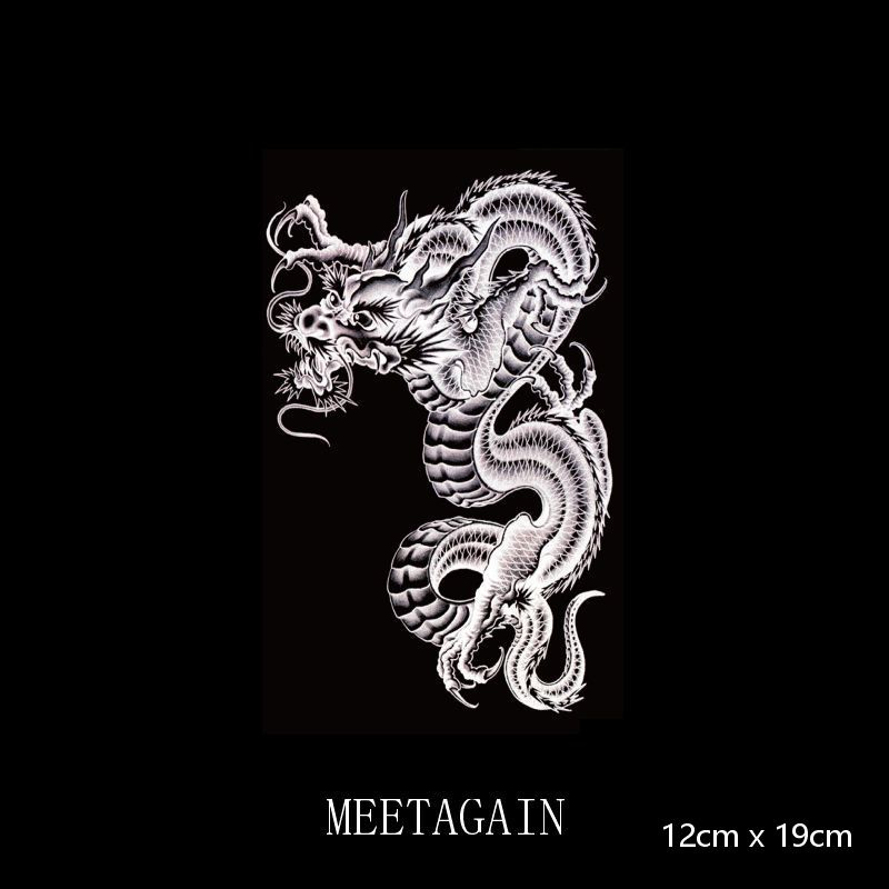 【MEET Magic Tattoo】Hình xăm dán tạm thời không thấm nước cao cấp 12x19cm đến 15 ngày Xl-003