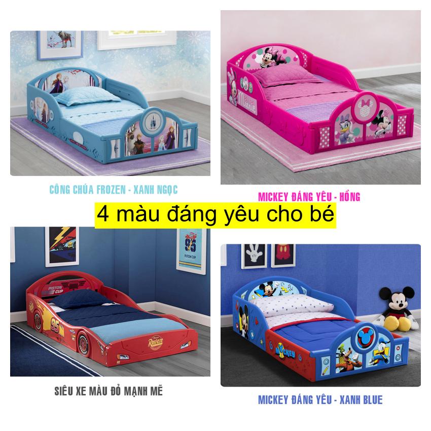 Giường Ngủ Cho Bé 2023, Giường Trẻ Em Tiện Dụng, màu sắc hoạ tiết dễ thương, kèm đệm!