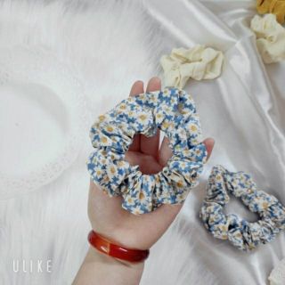 Dây Cột Tóc Srunchies Hình Hoa Xinh Xắn Phong Cách Hàn Quốc.