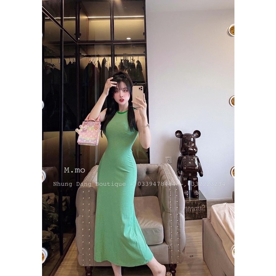 VÁY BODY KẺ SÁT NÁCH DÁNG DÀI CHẤT ĐẸP MS18992