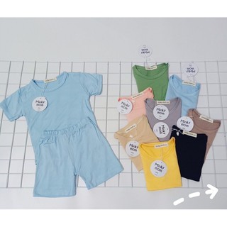 Bộ cộc thun lạnh minky mom