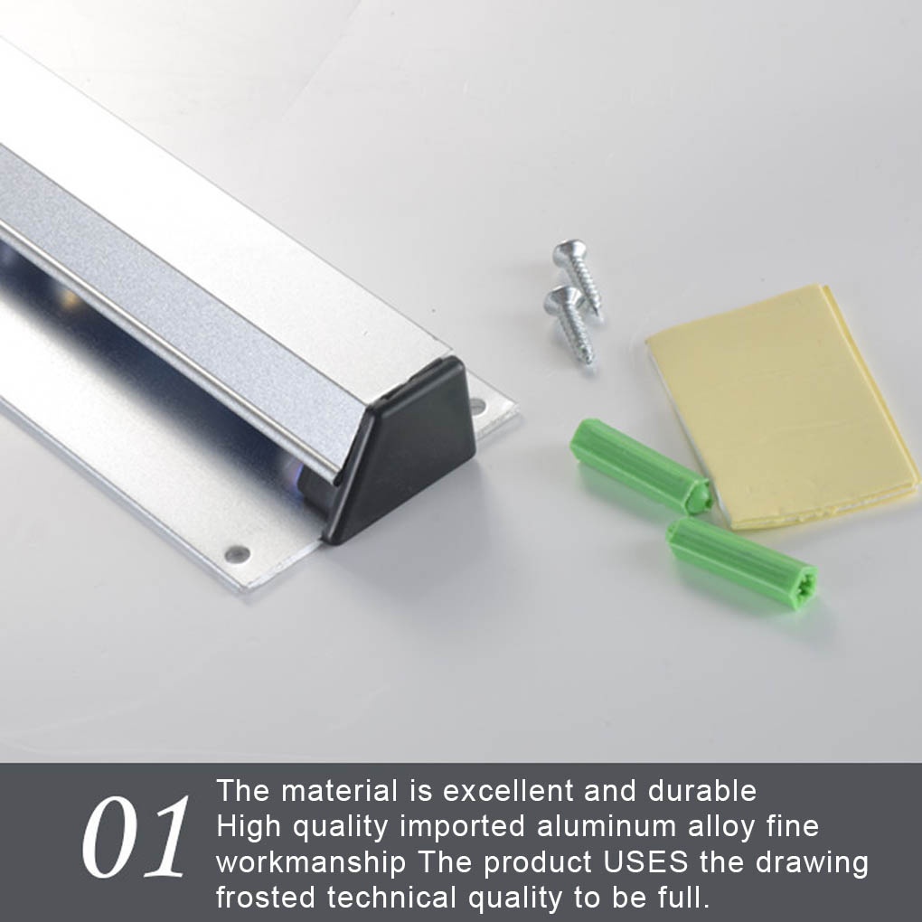 Wall Mounted Slide Check Rack Aluminum Food Bill Ticket Holder Kitchen Restaurant Order Tab Grabber