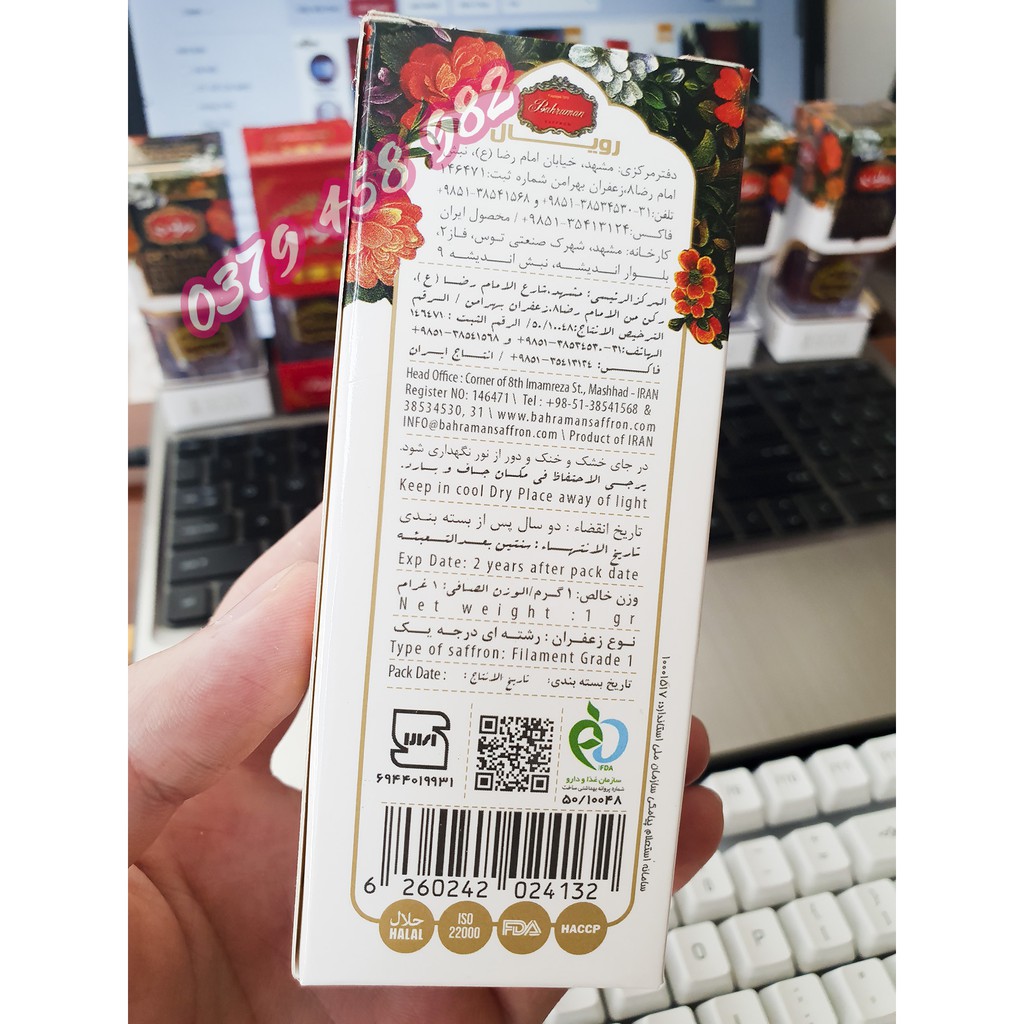 Nhuỵ hoa nghệ tây Saffron Brahaman Royal super negin Iran