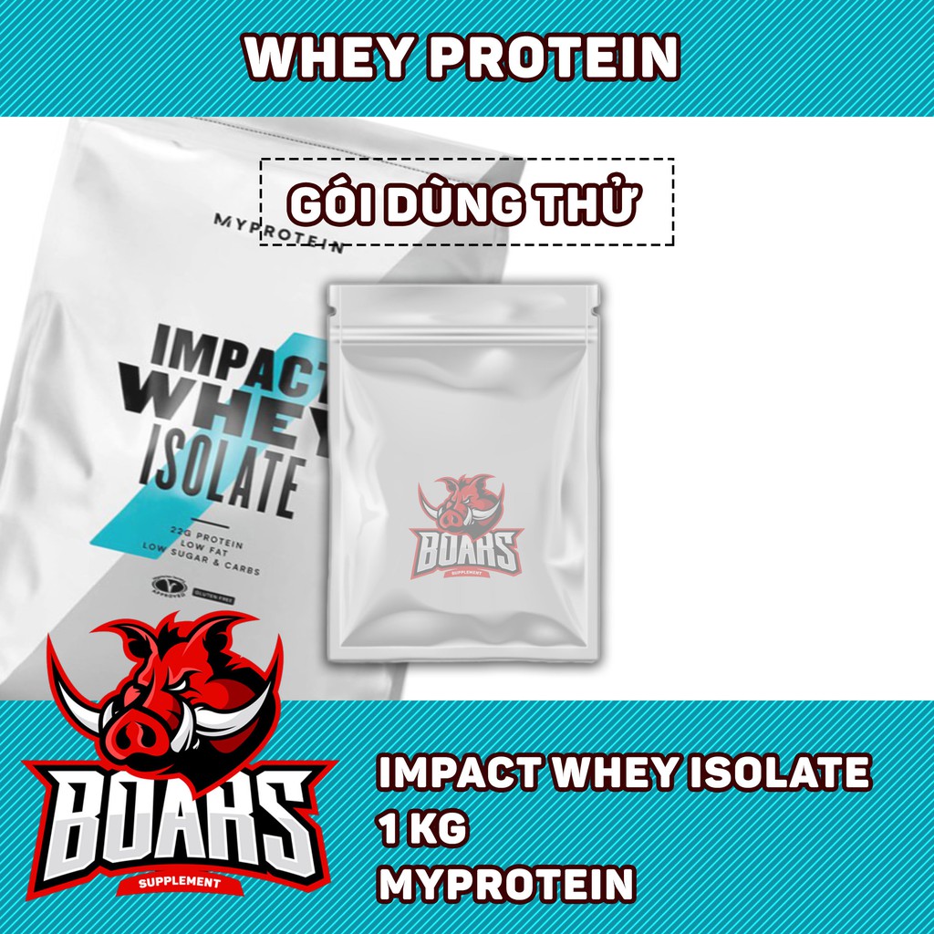 [GÓI DÙNG THỬ] MYPROTEIN ISOLATE WHEY PROTEIN TINH KHIẾT (1 KG)