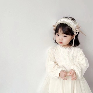Băng đô cài tóc vải ren phong cách lolita dễ thương dành cho bé gái