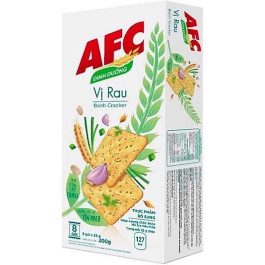 Bánh Cracker AFC làm bánh Hành