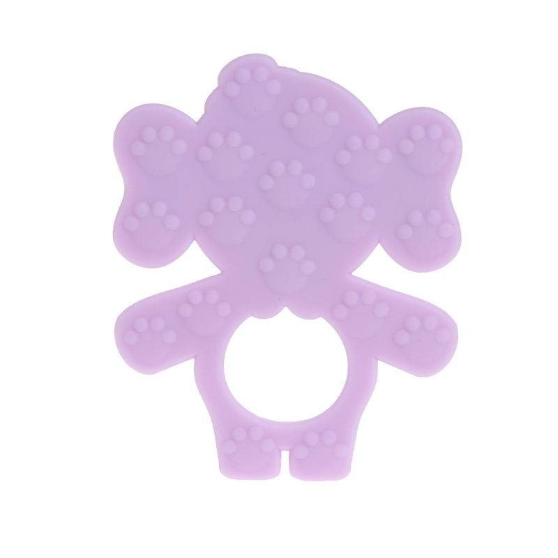 Haha Đồ Chơi Gặm Nướu Cho Bé Hình Chú Voi Bằng Silicone Không BPA DIY