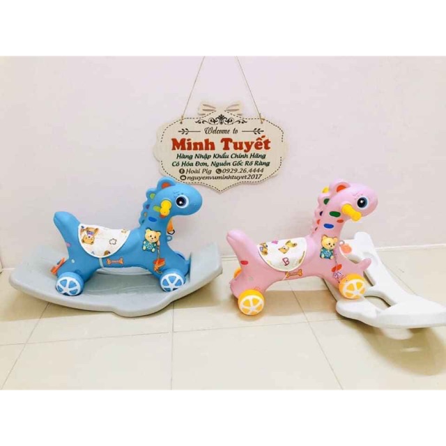 Ngựa bập bênh cho bé