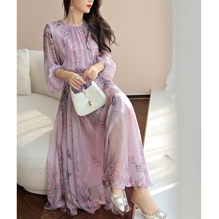 Đầm Giả Lụa Cao Cấp Thời Trang Mùa Hè Pháp Thanh Lịch