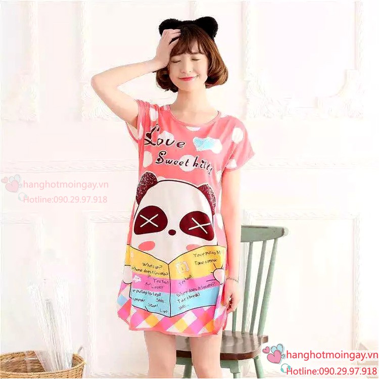 Đầm ngủ gấu trúc siêu dễ thương  DN43 | BigBuy360 - bigbuy360.vn