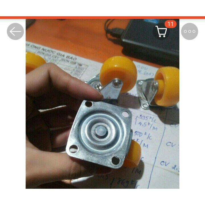 【Bánh Xe Đẩy】HÀNG MỚI, BÁNH XE NHỰA, CASTER WHEEL.